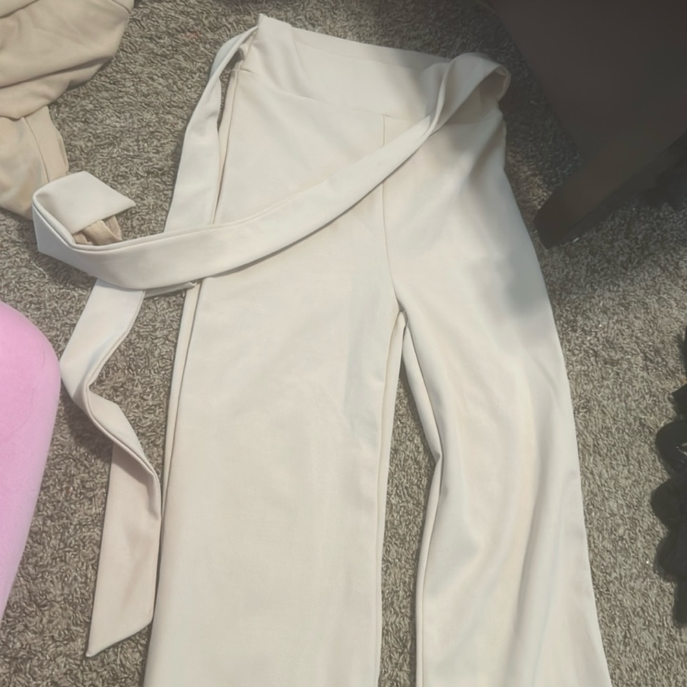 Windsor wide leg beige pants